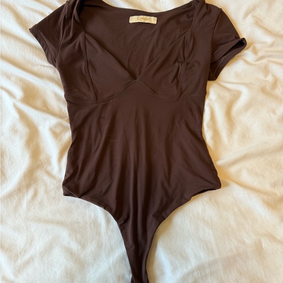 Amazon Tee Bodysuit short sleeve - DOUBLE LINED - Picture 2 of 4